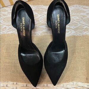 Saint Laurent Black Pointed Heels
